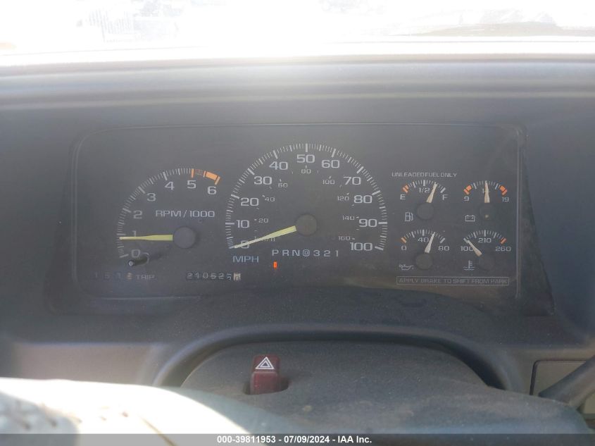 1996 GMC Sierra K1500 VIN: 2GTEK19RXT1522991 Lot: 39811953