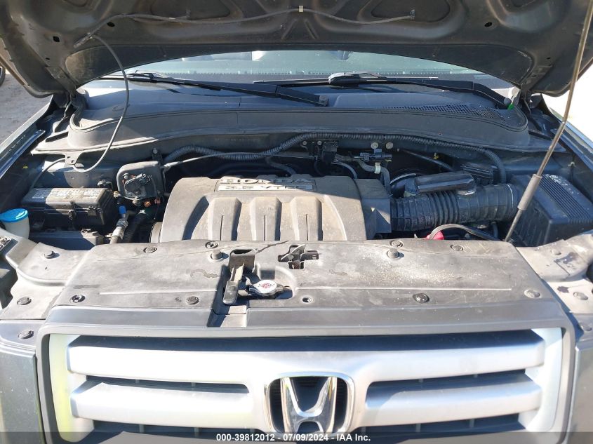 2006 Honda Pilot Ex-L VIN: 5FNYF18516B020274 Lot: 39812012