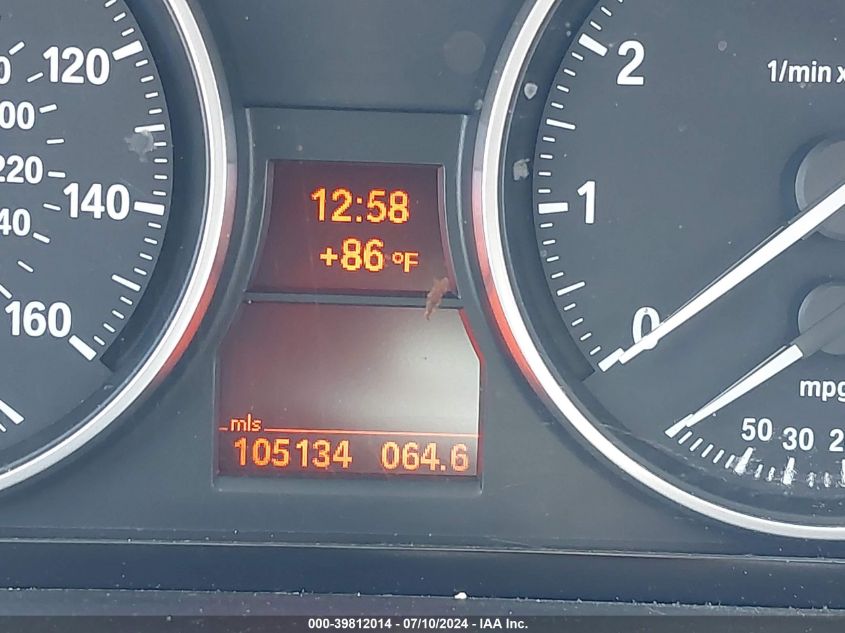 2011 BMW 328I VIN: WBAPH5G58BNM72570 Lot: 39812014