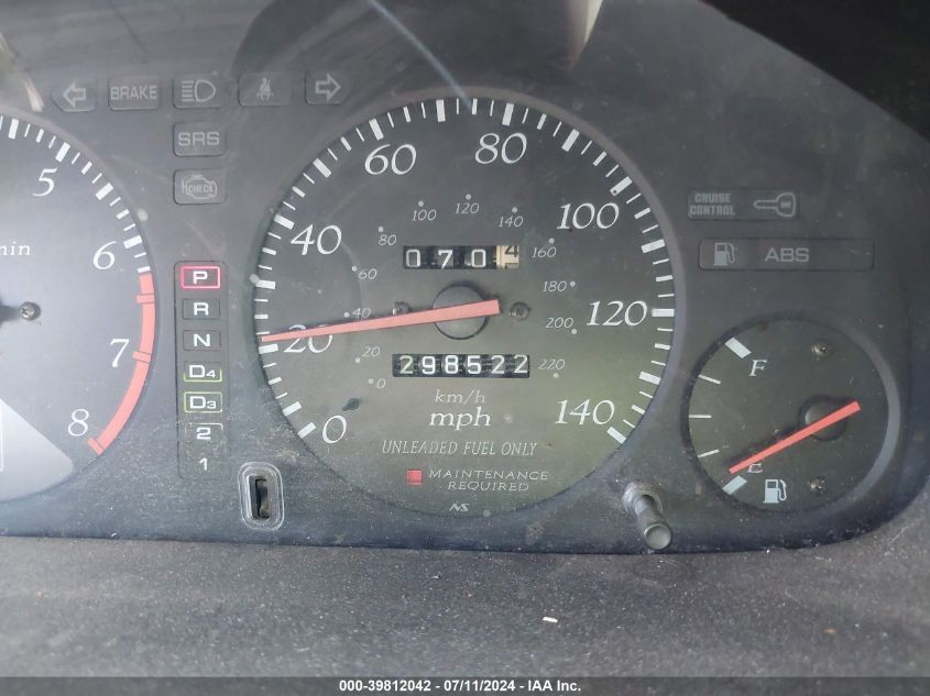 1998 Acura Cl 3.0 VIN: 19UYA2250WL005888 Lot: 39812042