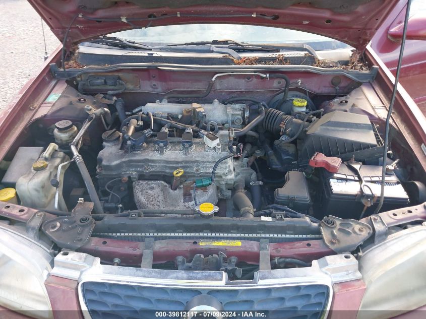 2003 Nissan Sentra Gxe VIN: 3N1CB51D43L709076 Lot: 39812117