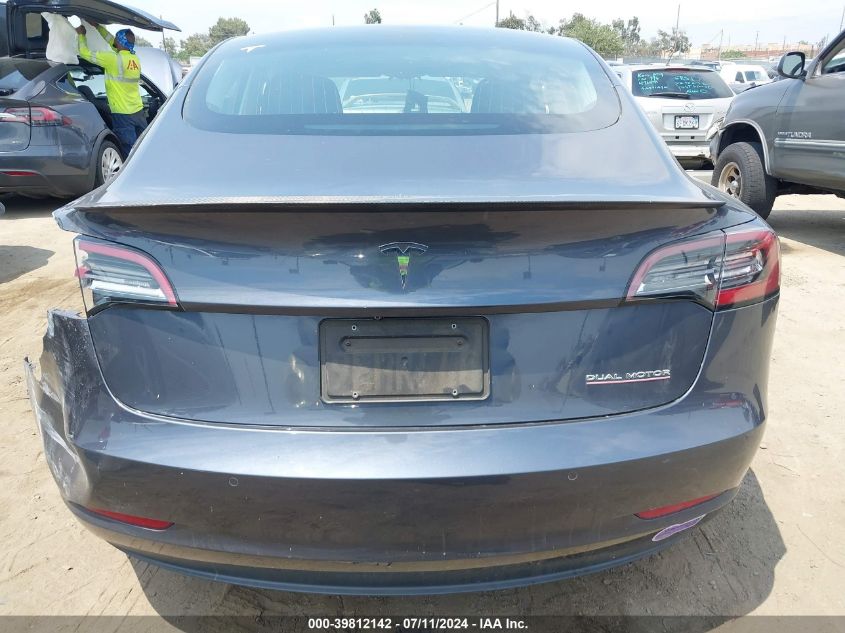 2019 Tesla Model 3 Long Range/Performance VIN: 5YJ3E1EB8KF513872 Lot: 39812142