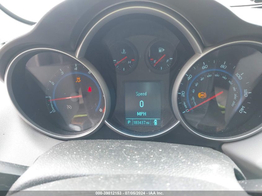 2012 Chevrolet Cruze 1Lt VIN: 1G1PF5SC1C7321759 Lot: 39812153