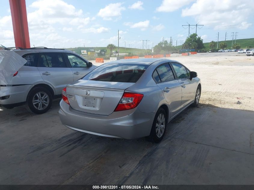 19XFB2F54CE071202 | 2012 HONDA CIVIC