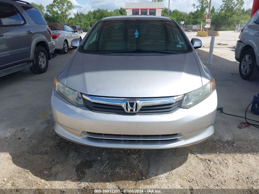 19XFB2F54CE071202 | 2012 HONDA CIVIC