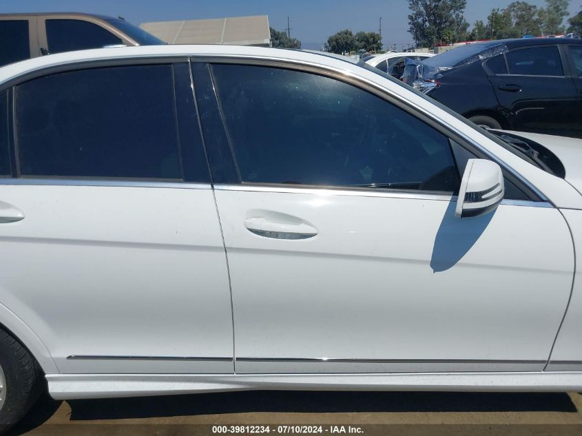 2013 Mercedes-Benz C 250 Luxury/Sport VIN: WDDGF4HBXDF971722 Lot: 39812234