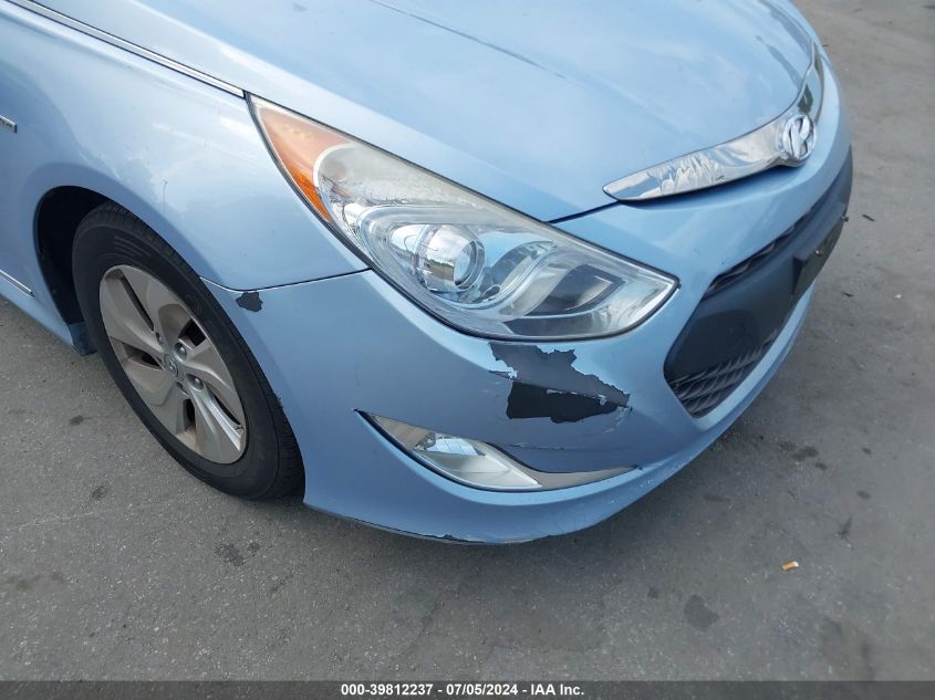 2013 Hyundai Sonata Hybrid VIN: KMHEC4A49DA078696 Lot: 39812237