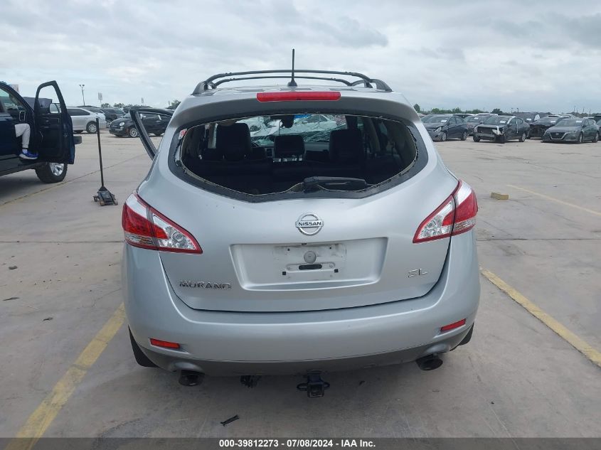 2012 Nissan Murano Sl VIN: JN8AZ1MU3CW102024 Lot: 39812273