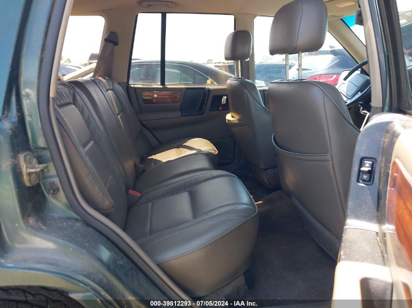 1993 Jeep Grand Cherokee Limited VIN: 1J4GZ78Y2PC707708 Lot: 39812293