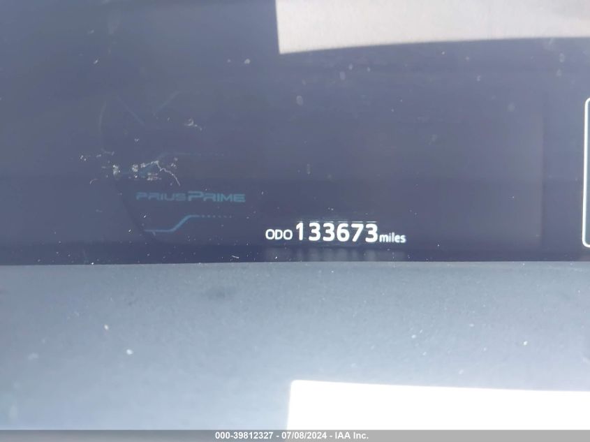 2018 Toyota Prius Prime Plus VIN: JTDKARFP1J3077281 Lot: 39812327