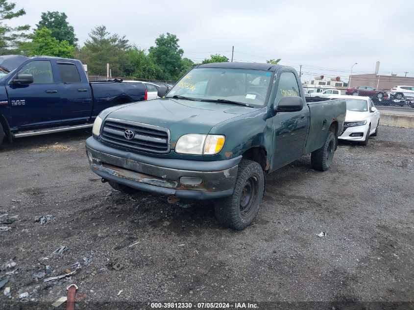 2000 Toyota Tundra VIN: 5TBJN3219YS022254 Lot: 39812330