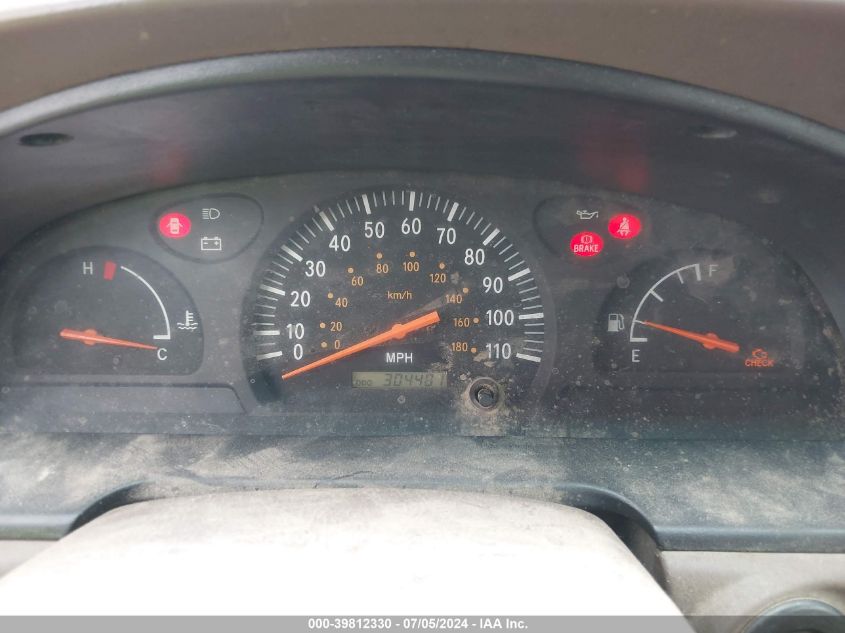 2000 Toyota Tundra VIN: 5TBJN3219YS022254 Lot: 39812330