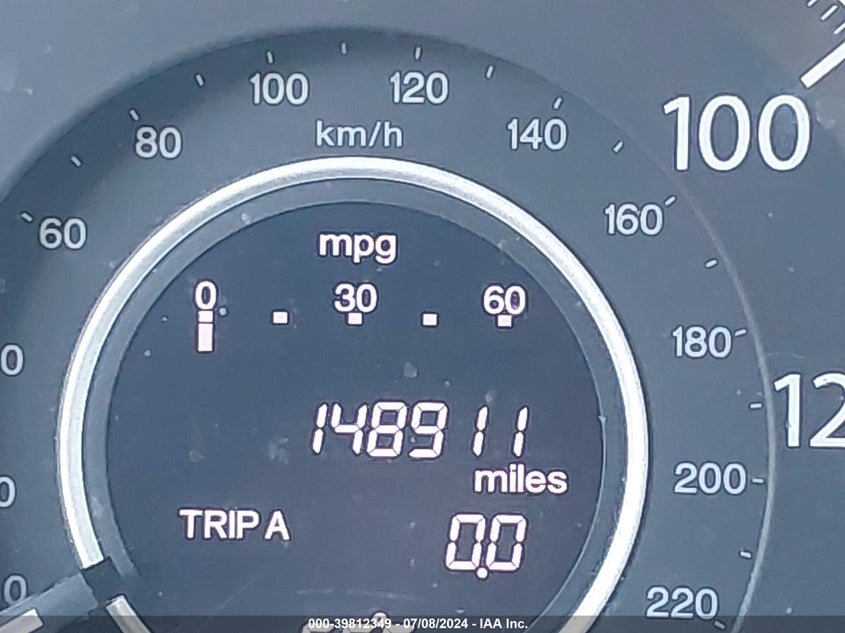 2013 Honda Cr-V Exl VIN: 2HKRM4H77DH647119 Lot: 39812349