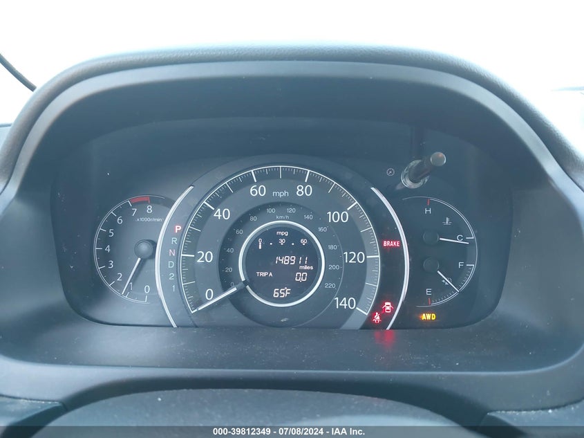 2013 Honda Cr-V Exl VIN: 2HKRM4H77DH647119 Lot: 39812349