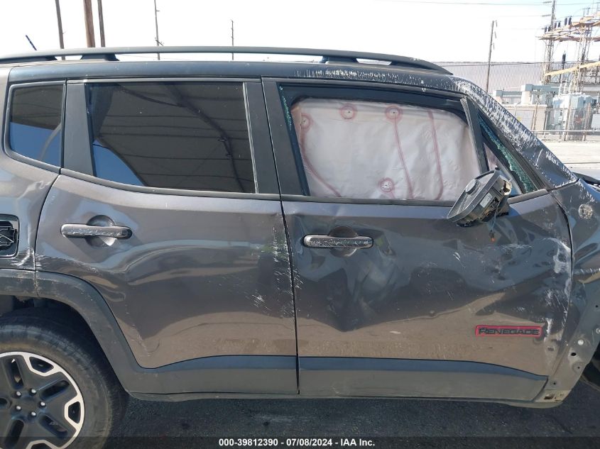 2017 Jeep Renegade Trailhawk 4X4 VIN: ZACCJBCB0HPF73652 Lot: 39812390