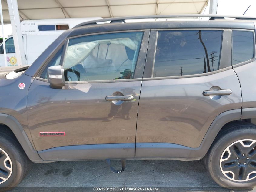 2017 Jeep Renegade Trailhawk 4X4 VIN: ZACCJBCB0HPF73652 Lot: 39812390