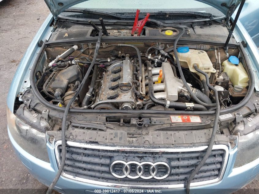 2006 Audi A4 1.8T VIN: WAUAC48H46K009114 Lot: 39812417