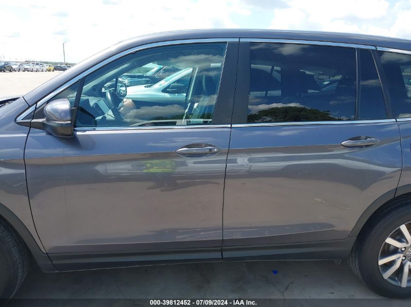 2019 Honda Pilot Ex-L VIN: 5FNYF5H5XKB028357 Lot: 39812452