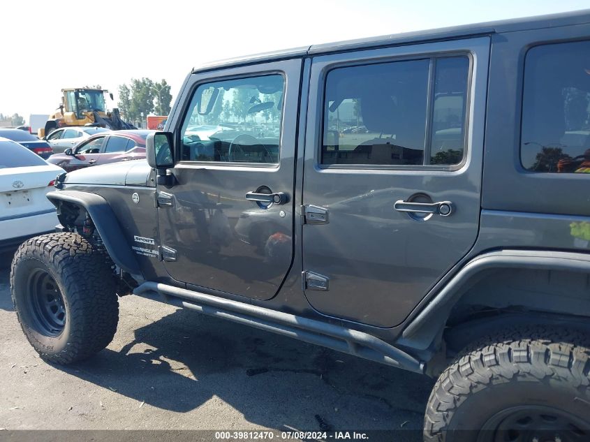 2017 Jeep Wrangler Unlimited Sport 4X4 VIN: 1C4BJWDG9HL613874 Lot: 39812470