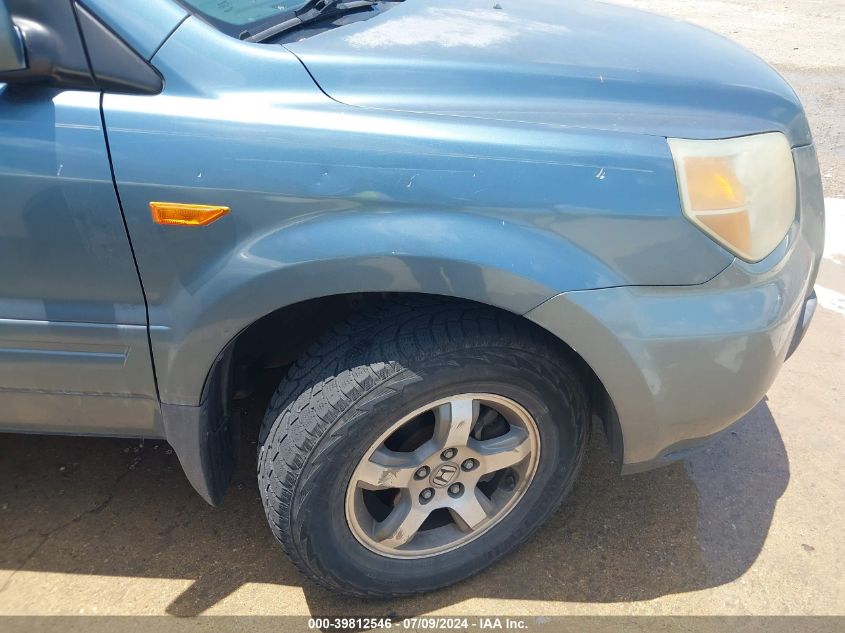 2006 Honda Pilot Ex-L VIN: 5FNYF28516B035881 Lot: 39812546