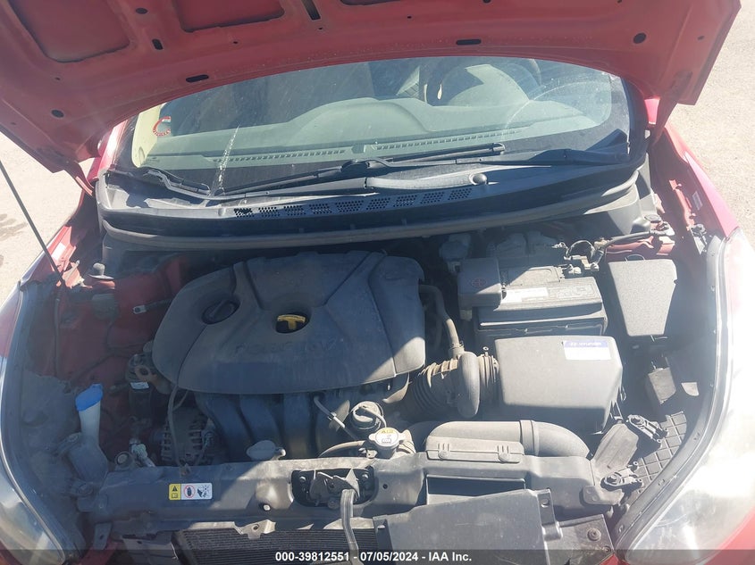 2013 Hyundai Elantra Gls VIN: KMHDH4AE9DU767108 Lot: 39812551