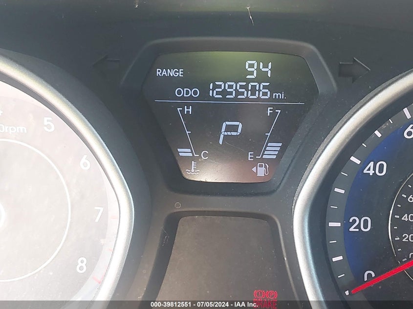 2013 Hyundai Elantra Gls VIN: KMHDH4AE9DU767108 Lot: 39812551