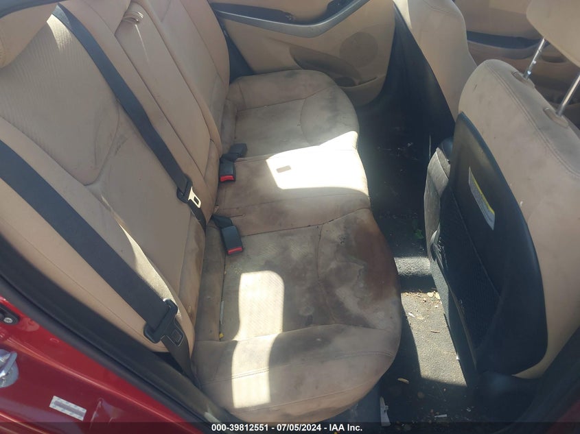 2013 Hyundai Elantra Gls VIN: KMHDH4AE9DU767108 Lot: 39812551