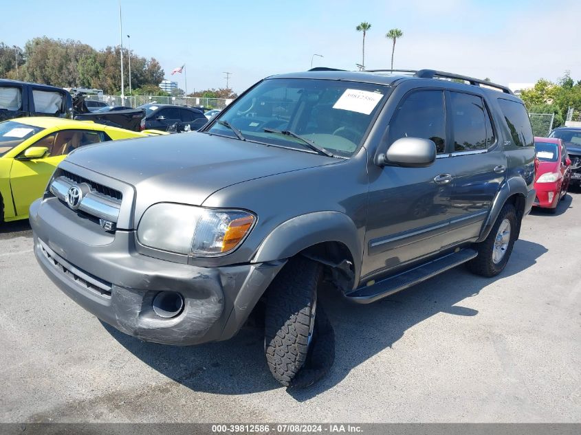 2005 Toyota Sequoia Sr5 V8 VIN: 5TDZT34A25S253098 Lot: 39812586