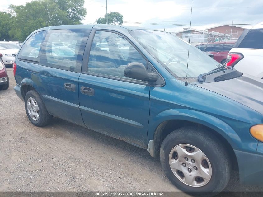 2002 Dodge Caravan Se VIN: 1B4GP25B22B740623 Lot: 39812595