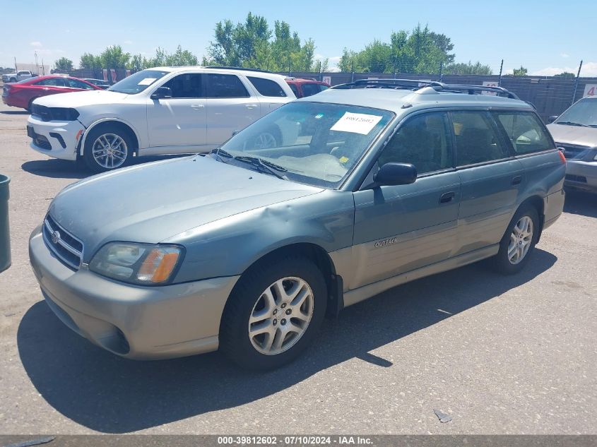 2001 Subaru Outback VIN: 4S3BH665817655507 Lot: 39812602