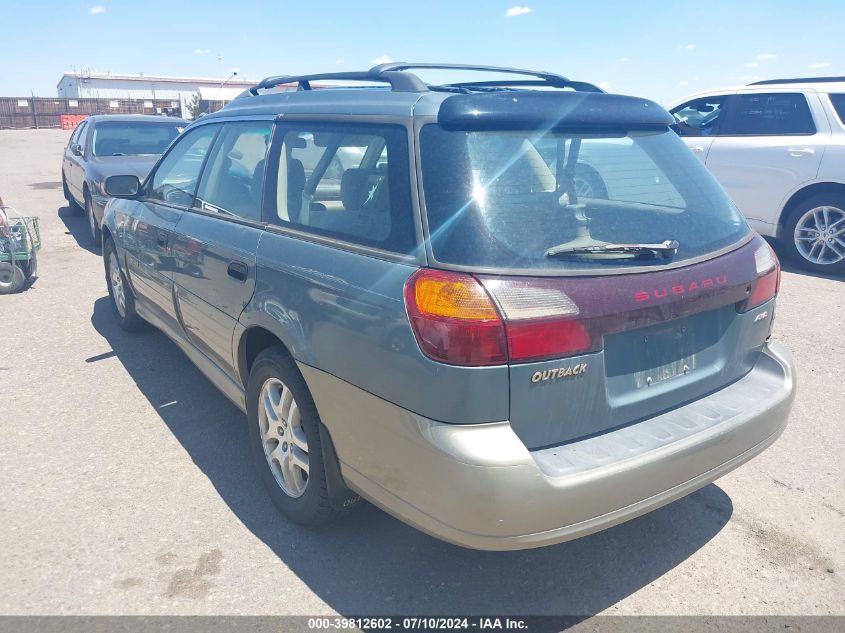 2001 Subaru Outback VIN: 4S3BH665817655507 Lot: 39812602