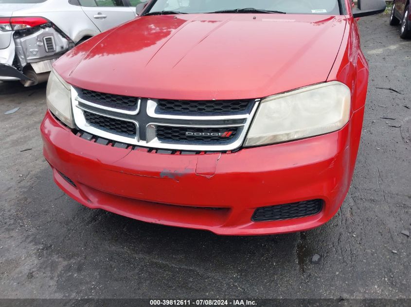2014 Dodge Avenger Se VIN: 1C3CDZAB7EN223429 Lot: 39812611