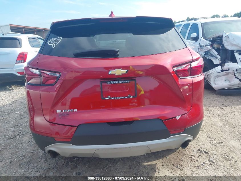 2022 Chevrolet Blazer Fwd 2Lt VIN: 3GNKBCR47NS113221 Lot: 39812663