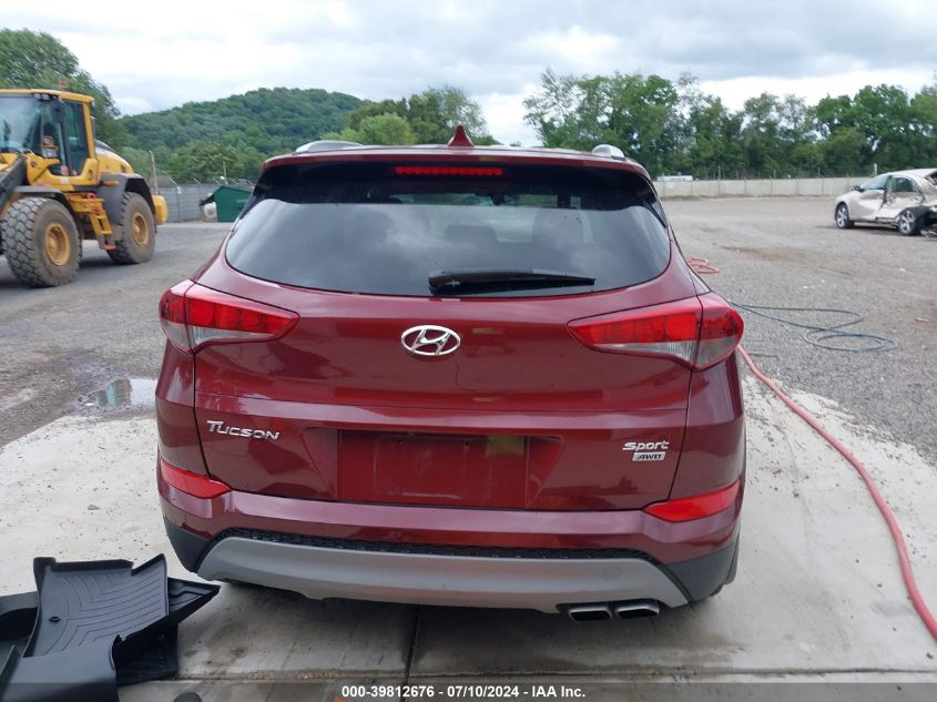 2018 Hyundai Tucson Sport VIN: KM8J3CAL7JU784107 Lot: 39812676