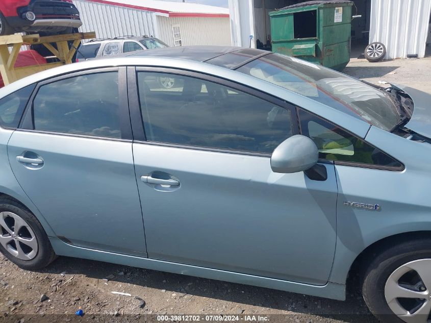 2012 Toyota Prius VIN: JTDKN3DU2C1563591 Lot: 39812702