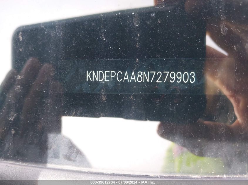 KNDEPCAA8N7279903 2022 Kia Seltos Lx