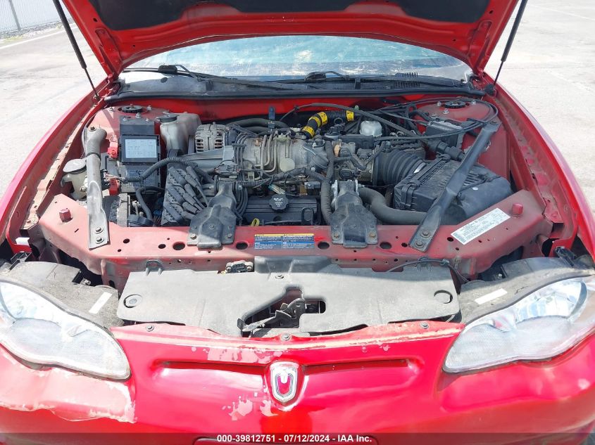 2004 Chevrolet Monte Carlo Supercharged Ss VIN: 2G1WZ151849330545 Lot: 39812751