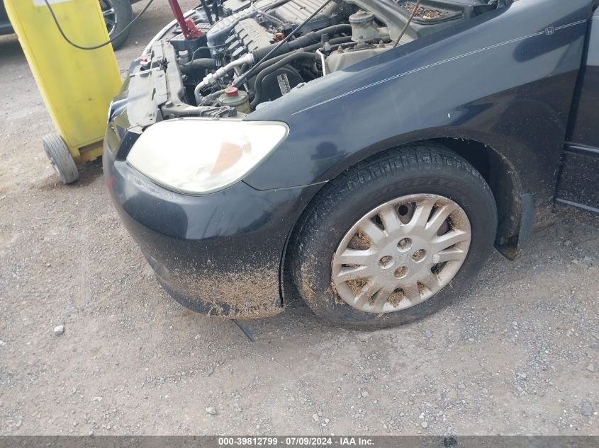 2004 Honda Civic Lx VIN: 2HGES16504H564646 Lot: 39812799