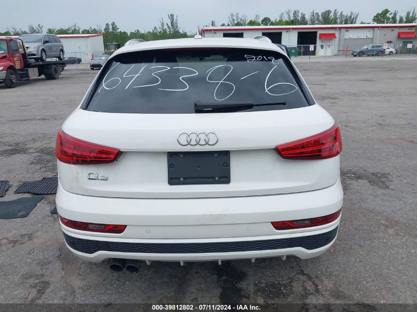 2018 Audi Q3 2.0T Premium/2.0T Sport Premium VIN: WA1BCCFS8JR016433 Lot: 39812802