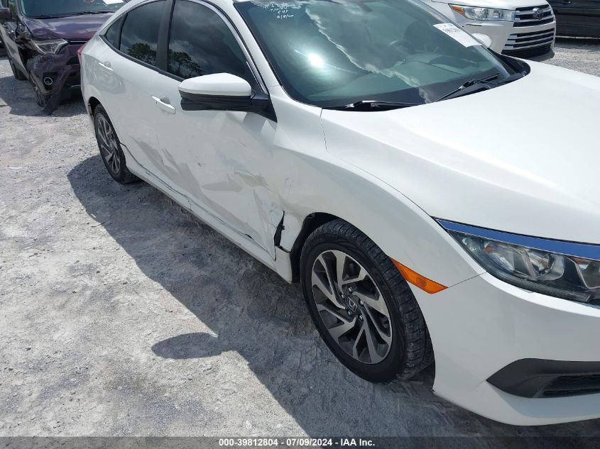 2018 Honda Civic Ex VIN: 19XFC2F76JE034891 Lot: 39812804