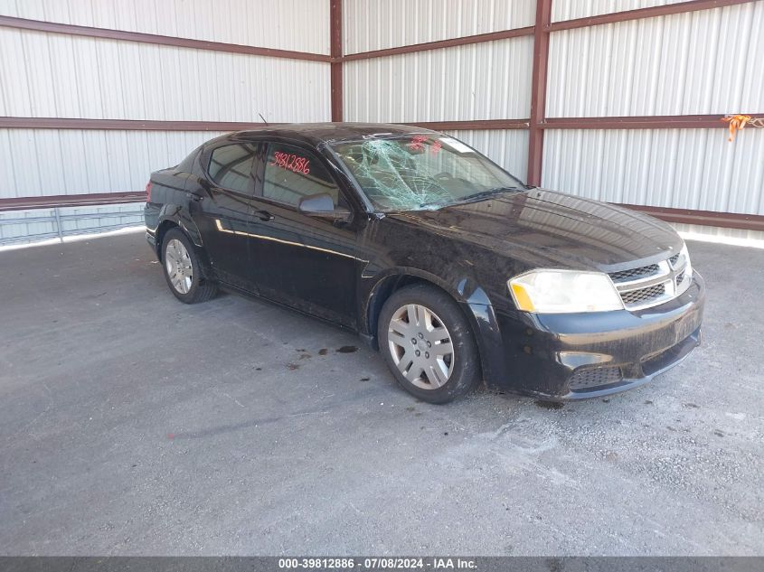 1C3CDZAB7DN547544 2013 Dodge Avenger Se