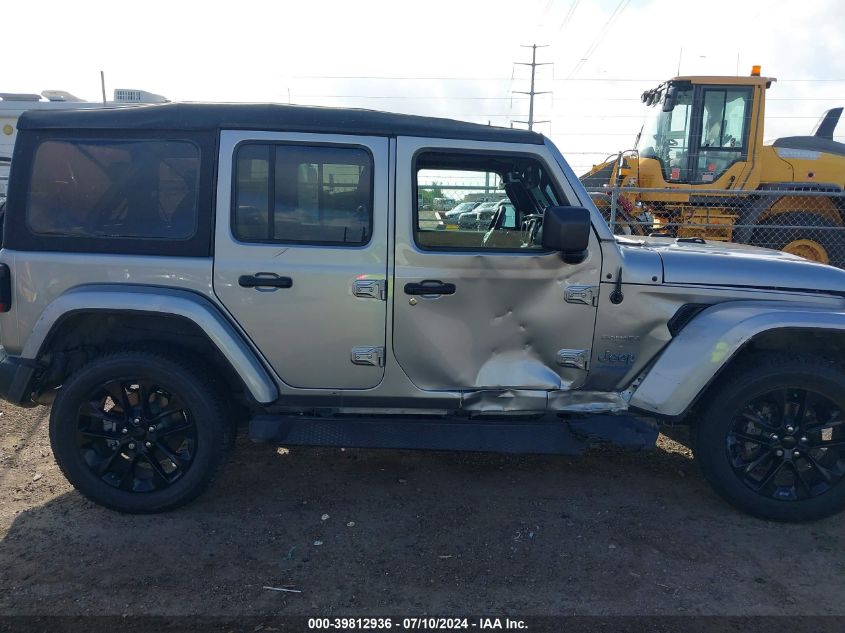 2021 Jeep Wrangler Unlimited Sahara 4Xe VIN: 1C4JJXP66MW703111 Lot: 39812936