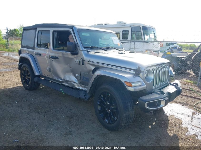 2021 Jeep Wrangler Unlimited Sahara 4Xe VIN: 1C4JJXP66MW703111 Lot: 39812936