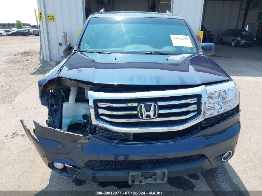 2012 Honda Pilot Touring VIN: 5FNYF4H95CB079571 Lot: 39812977