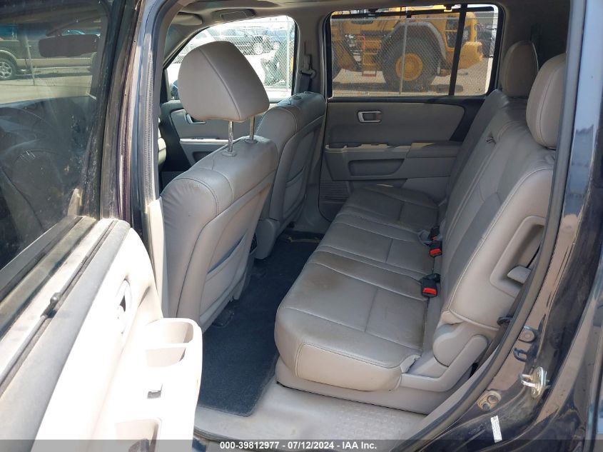 2012 Honda Pilot Touring VIN: 5FNYF4H95CB079571 Lot: 39812977