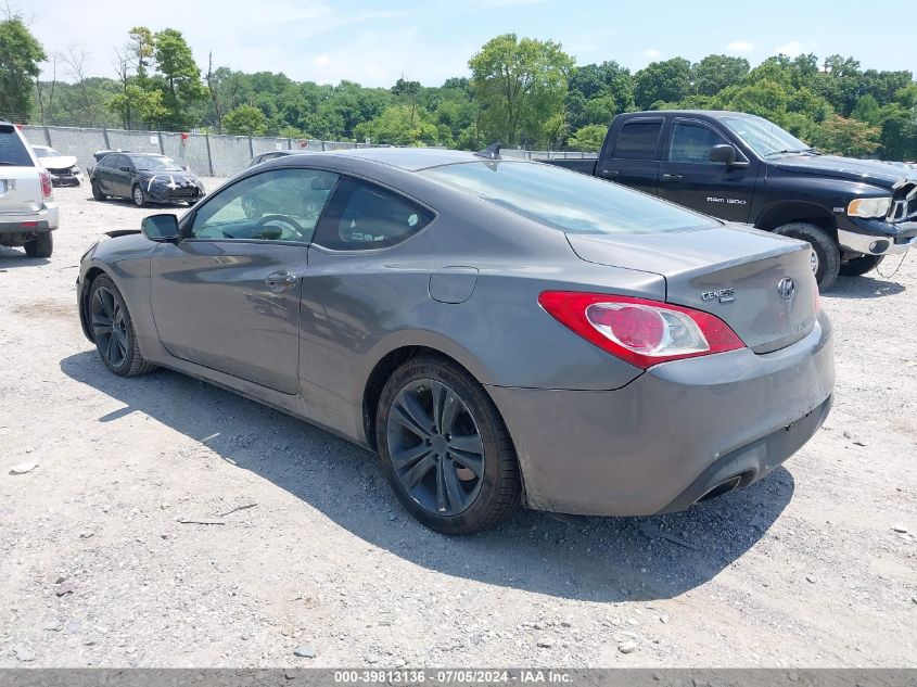 2012 Hyundai Genesis Coupe 2.0T VIN: KMHHT6KD0CU078932 Lot: 39813136