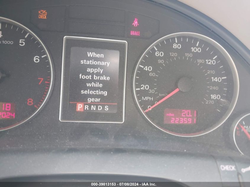 2006 Audi A4 2.0T VIN: WAUDF78E56A172713 Lot: 39813153