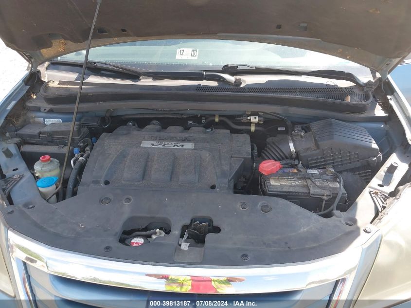 2010 Honda Odyssey Ex-L VIN: 5FNRL3H63AB040519 Lot: 39813187