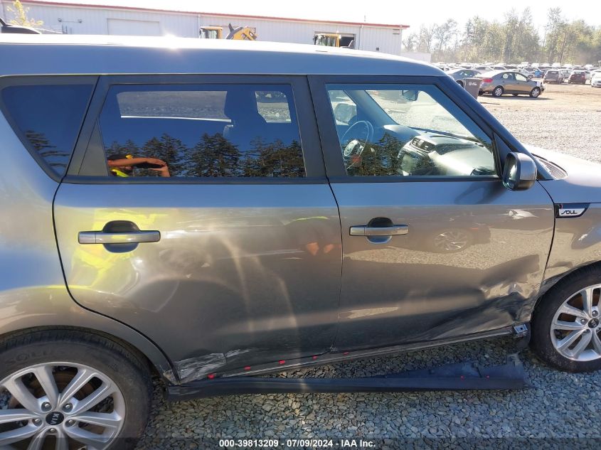 2018 Kia Soul + VIN: KNDJP3A54J7596704 Lot: 39813209