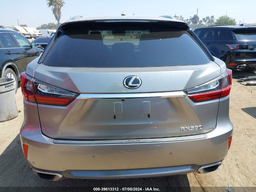 2019 Lexus Rx 350 350 Base/350 F Sport VIN: 2T2ZZMCA1KC143729 Lot: 39813312